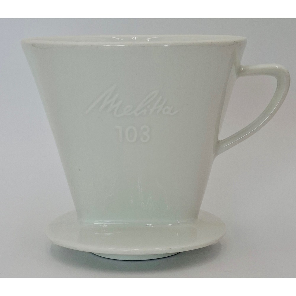 Vintage Melitta 103 Large Porcelain Coffee Dripper 3 Hole Pour Over Germany